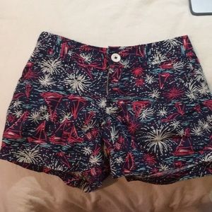 Lily Pulitzer fireworks shorts
